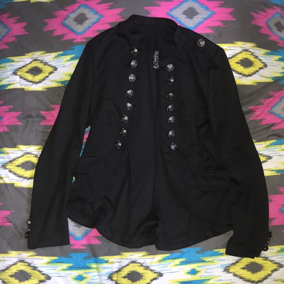 Joyce Leslie Jackets & Blazers - 🌈 FCNY Black Button Up Blazer/ Jacket
